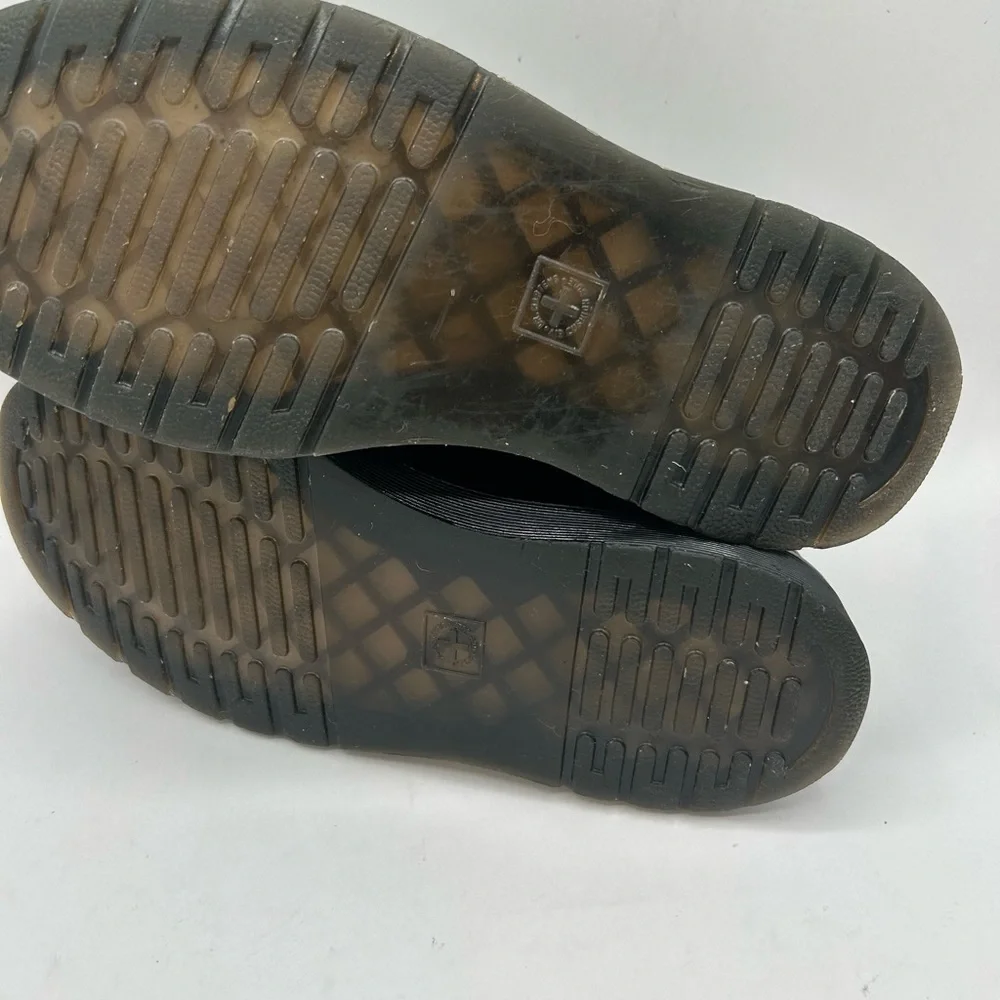 Dr. Martens Docs Dante 6 Eye Leather Shoes in Black Sneaker, Grunge Y2K men’s 6 - Picture 12 of 13